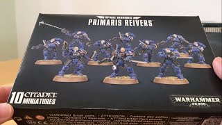 Primaris Space Marines Reiver Squad Out of the pack review WH40K 8th Edition [upl. by Jorgan806]