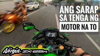 EARGASM QUICK TEST RIDE OF KAWASAKI ZX25R 2022 SE WITH AR MUFFLER FULL SYSTEM  MY DREAM BIKE [upl. by Budwig451]