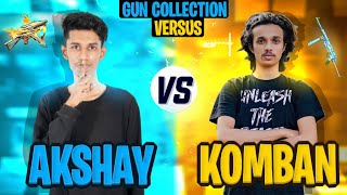 Kmc Komban Vs Akshay Akz Biggest Gun Collection War 😍 Free Fire Best Gun Skin Collection In Kerala [upl. by Marie-Jeanne116]