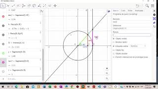 Lineas trigonométricas en GeoGebra [upl. by Nylahs]