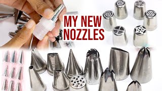 My new 😍 nozzles 😍 for cake decoration  Nozzles and its designs [upl. by Deibel501]