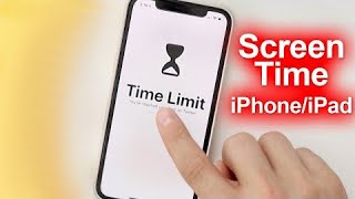 How To Limit Screen Time  iPhone amp iPad Tutorial amp Parental Controls [upl. by Annawik]