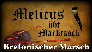 Meticus übt Marktsack Bretonischer Marsch Corvus Corax Dudelsack Sackpfeife German Bagpipe [upl. by Hajed]