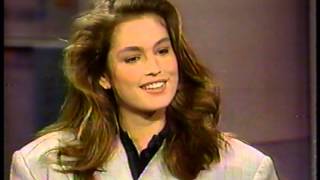 CINDY CRAWFORD  23  INTERVIEW  1989 [upl. by Aehsat]