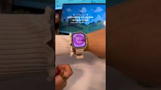 🎀unboxing an apple watch dupe aesthetic unboxing applewatch microwear smartwatch [upl. by Oetomit]