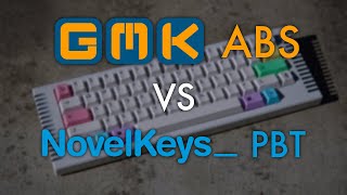 GMK ABS vs NovelKeys PBT Cherry Keycap Sound Comparison [upl. by Anivahs]