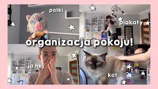 organizacja mojego pokoju💞  nowe półki i plakaty [upl. by Nimrac]