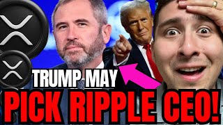 MAJOR XRP NEWS Ripple CEO IN THE TRUMPs SHORT LIST [upl. by Mala]