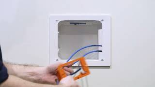 Installing a Leviton Recessed Entertainment Box [upl. by Nyrem256]