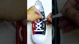 How To Tie Shoelaces Creative Idea to Fasten Tie Your Shoes Tutorial Step by Step [upl. by Leiruh]