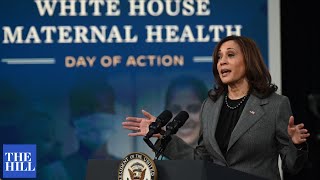 Kamala Harris Marks FirstEver Maternal Health Day Of Action [upl. by Shumway771]