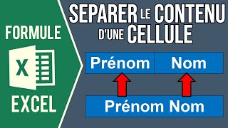 EXCEL  SÉPARER LE CONTENU DUNE CELLULE Avec la formule FRACTIONNERTEXTE 🔀 [upl. by Atal]