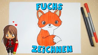 Fuchs einfach malen für Kinder  ab 7 Jahren  Malen mit Evi  deutsch [upl. by Persson]