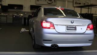 BMW E60 545i muffler delete [upl. by Eniala]