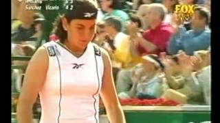 Arantxa Sanchez Vicario vs Serena Williams Paris 1998 R4 highlights [upl. by Haduj]