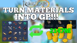 Make BANK Converting Your Extra Invention Materials into GP  2021  Runescape 3 [upl. by Spillar]