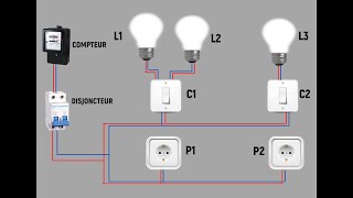 PARTIE 2  simulation dun montage électrique avec le logiciel schémaplic 76 [upl. by Hansiain]