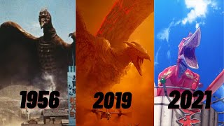 EVOLUTION OF RODAN IN MOVIES AND CARTOONS 19562021REMAKE [upl. by Eisaj]