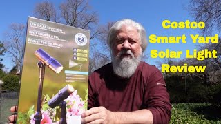 I review Costco Smart Yard Solar Landscape Light  Spring 2021 [upl. by Irem]