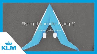 KLM amp TU Delft present Flying the model FlyingV [upl. by Durno578]