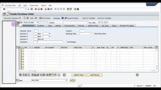 How to create a Purchase Order in SAP  SAP MM basic Video [upl. by Nylaehs]