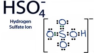 HSO4 Lewis Structure How to Draw the Lewis Structure for the Bisulfate Ion [upl. by Ayatan]