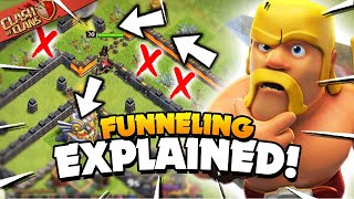 Funneling Explained  Basic to Advanced Tutorial Clash of Clans [upl. by Wain]