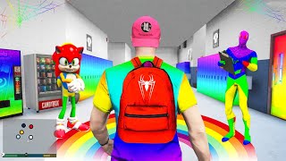 iCrimax auf der REGENBOGEN HELDEN SCHULE in GTA 5 RP [upl. by Nolahp]