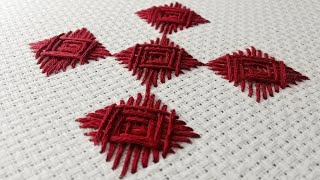 How to Do Norwich Stitch on Aida Fabric  Hand Embroidery for Beginners  Needlepoint Embroidery [upl. by Keever]