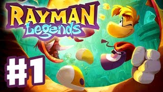 Rayman Legends  Gameplay Walkthrough Part 1  Teensies in Trouble Intro PS3 Wii U Xbox 360 PC [upl. by Aerdnaid]