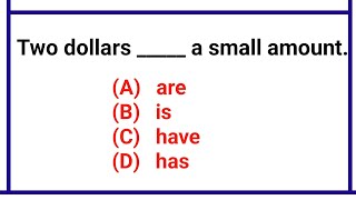 Sub  Verb Agreement Quiz  Subject Verb Agreement Exercise  Grammar Exercise [upl. by Hannaj]