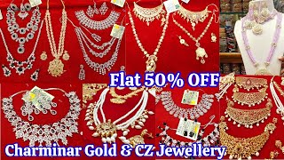 Silver Polish CZ Jewellery Charminar Gold Jewellery Original Pearl Haar  Flat 50 OFF [upl. by Shotton]