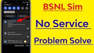 Fix BSNL Sim No Service Problem Solve [upl. by Akehsay]