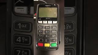 How to reset a ingenico ipp320 credit card device  ingenico creditcard money [upl. by Seem67]