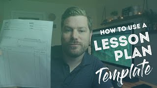 How to use a Lesson Plan Template  Using Templates for Teaching ESL Part 1 [upl. by Notxed]