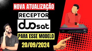 ATUALIZAÇÃO RECEPTOR DUOSAT TREND MAXX HD EM 20 DE SETEMBRO 2024 [upl. by Hennahane633]