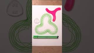 Spirograph Tutorial for Beginners  Green Swirl Spirograph [upl. by Gustave]