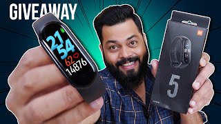 Mi Band 5 Unboxing amp First Impressions ⚡⚡⚡ 11” AMOLED 14 Days Battery amp More Giveaway [upl. by Annod339]