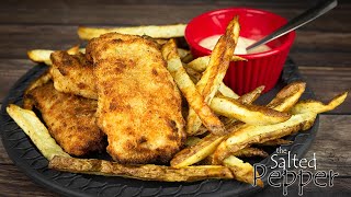 Homemade Air Fryer Fish amp Chips [upl. by Gabbey590]