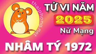 Tử Vi Tuổi Nhâm Tý 1972 Năm 2025  Nữ Mạng [upl. by Yaron]