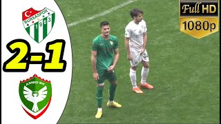 Bursaspor 21 Amedspor Geniş Maç Özeti HD [upl. by Asiulana]