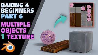 Beginners Guide to Baking  part 6  Multiple textures into 1  Blender 28 [upl. by Stila]