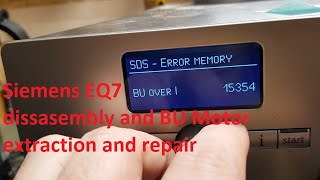 Repair of Siemens eq7 brewing unit Motor extraction how to split the frame [upl. by Raynell]