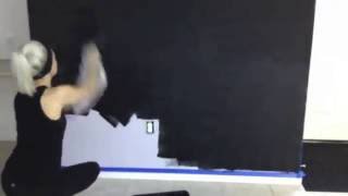 Make your own magnetic chalkboard wall  Superholly [upl. by Nhguaved397]