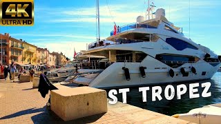 💲 Yachts of Saint Tropez ⚓ France Riviera Walking Tour 2021 [upl. by Hploda846]