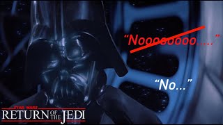 Vaders New quotNoooquot  Return Of The Jedi Line Edit [upl. by Otsuj]