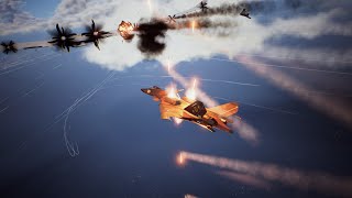 エースコンバット7 最強追加機体CFA44ノスフェラト アーセナルバード撃墜 ADMM Ace Combat 7 Mission 19 [upl. by Anirbak]