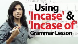 Difference between  Incase  amp  In case of   Basic English Grammar Lesson [upl. by Yderf713]