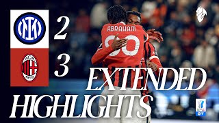 EXTENDED HIGHLIGHTS  The Supercoppa comeback  Inter 23 AC Milan [upl. by Melda]