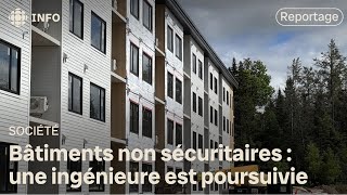 Une ingénieure du NouveauBrunswick est accusée d’avoir conçu des plans d’immeubles déficients [upl. by Mandle]